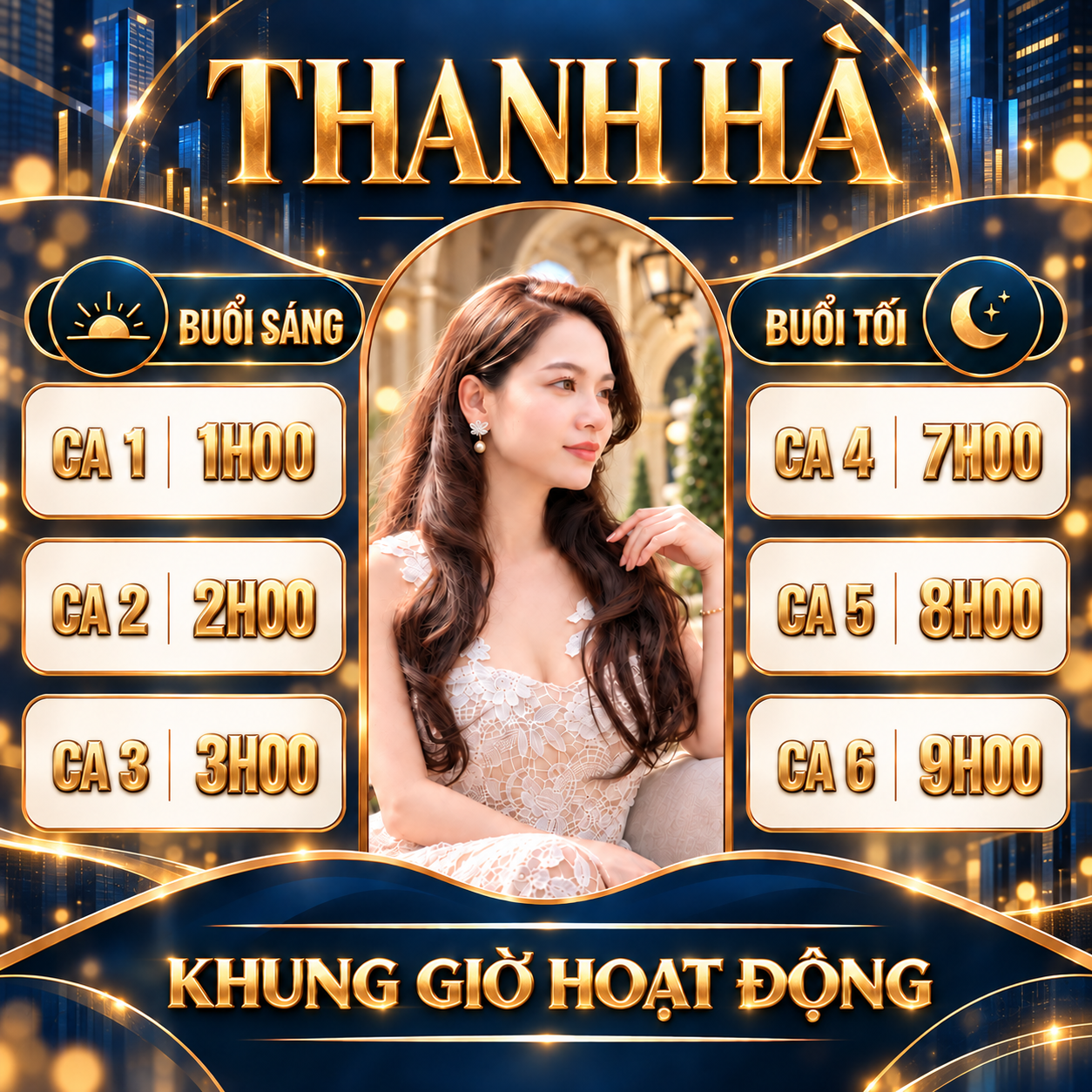 Khung Giờ Lên Ca Thanh Hà Baccarat